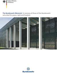 Covering page of the brochure "The Bundeswehr memorial"