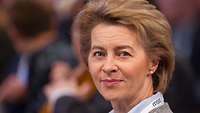 Nahaufnahme von Ursula von der Leyen.