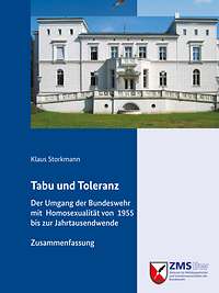 Cover von der Informationsbroschüre zur Studie Umgang mit homosexuellen Soldaten