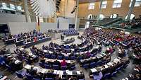 Plenarsaal im Bundestag