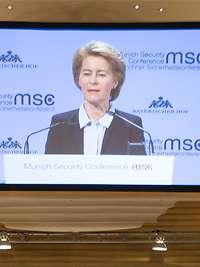 Von der Leyen spricht bei Münchner Sicherheitskonferenz