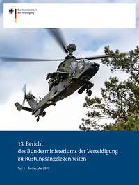 Titelbild der Publikation „13. Bericht des Bundesministeriums der Verteidigung zu Rüstungsangelegenheiten“