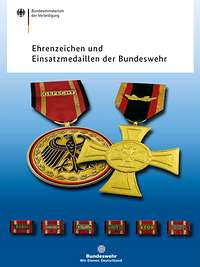 Titelbild der Publikation „Ehrenzeichen und Einsatzmedaillen der Bundeswehr“