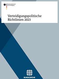 Das Deckblatt der PDF-Datei "Verteidigungspolitische Richtlinien 2023".