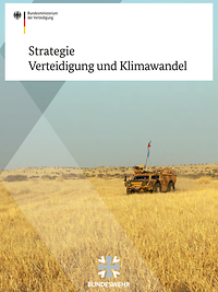 Das Deckblatt einer PDF, darauf abgebildet ein Fahrzeug der Bundeswehr auf offenem Gelände.