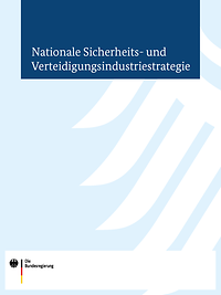 Auf hellblauem Hintergrund ist in weiß der Bundesadler zu erkennen, darauf der Titel des Dokuments in Schrift.